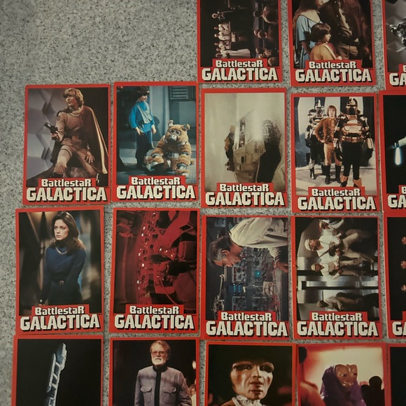 Complete 1978 Vintage Battlestar Galactica Collectors card set 1-36 - Picture 12 of 16